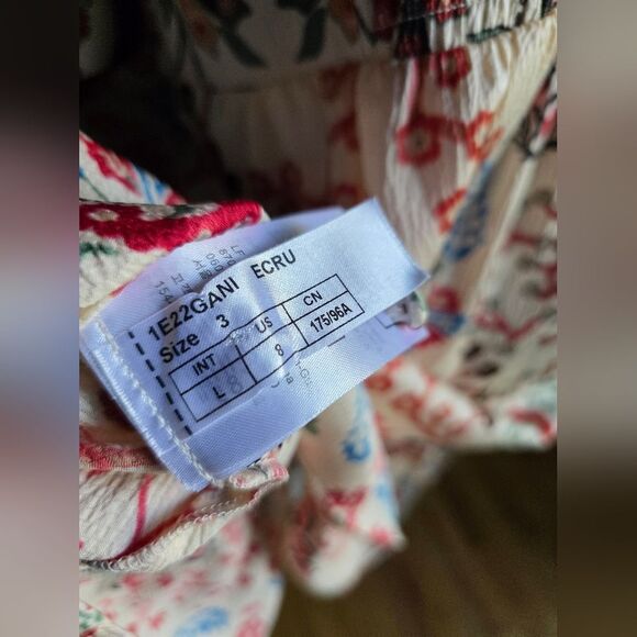 Ba&sh Women's Ganiela Lady Dress Mixed Media Print Mini Sz L Polyester - Picture 8 of 12